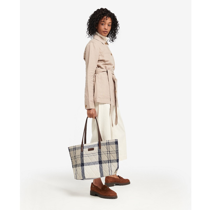 Sac matelasse Wetherham tartan Barbour