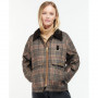 Veste huilée en tartan Eddleston femme Barbour