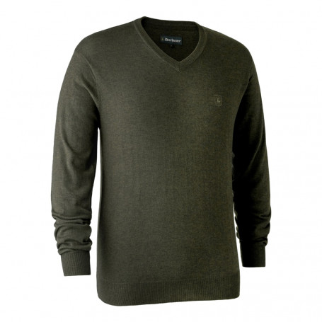 Pull en tricot col V Kingston Deerhunter
