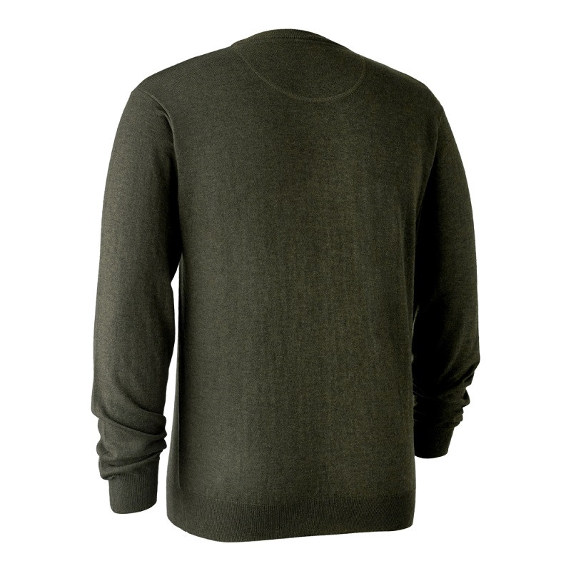 Pull en tricot col V Kingston Deerhunter