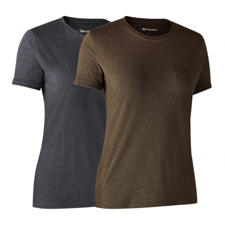 Lot de 2 T-Shirts Femme Deerhunter