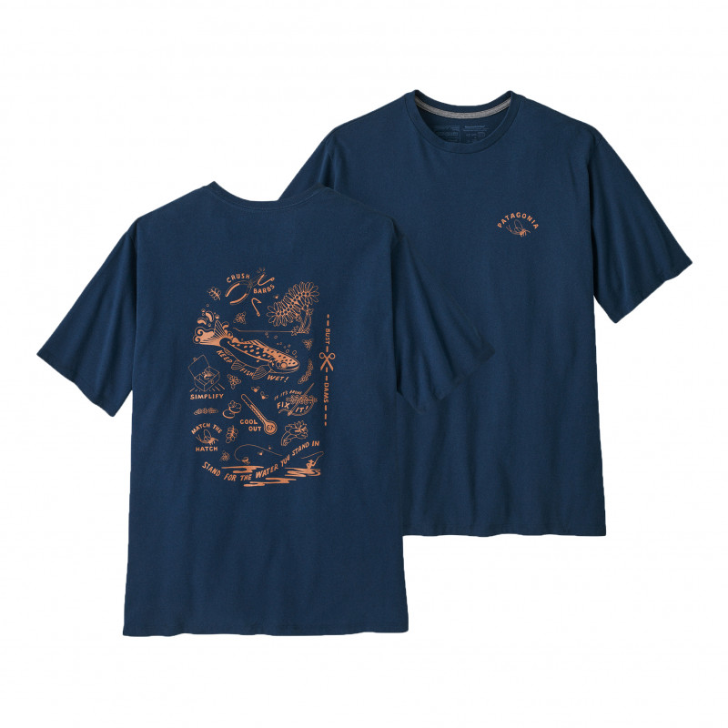T-shirt Action Angler Verantwoordelijkheidsgevoel Patagonia