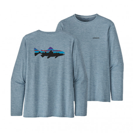T-shirt Capilene Cool Dagelijkse Vis Grafisch L/S Patagonia