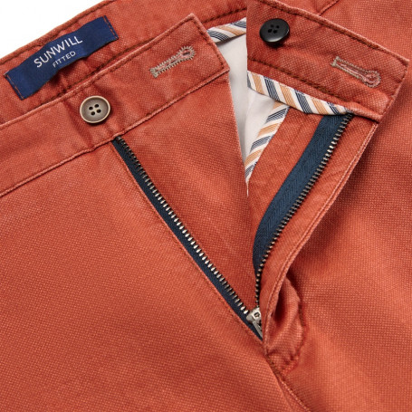 VICOMTE A. Pantalon Chino homme orange