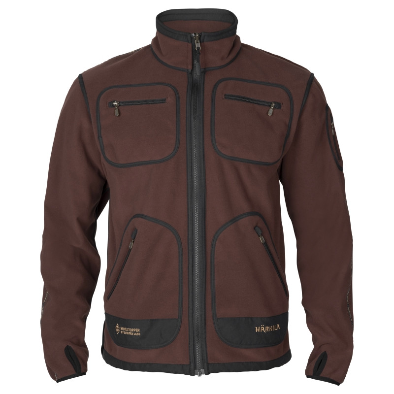 Veste Polaire Kamko Vert/Bordeaux Härkila