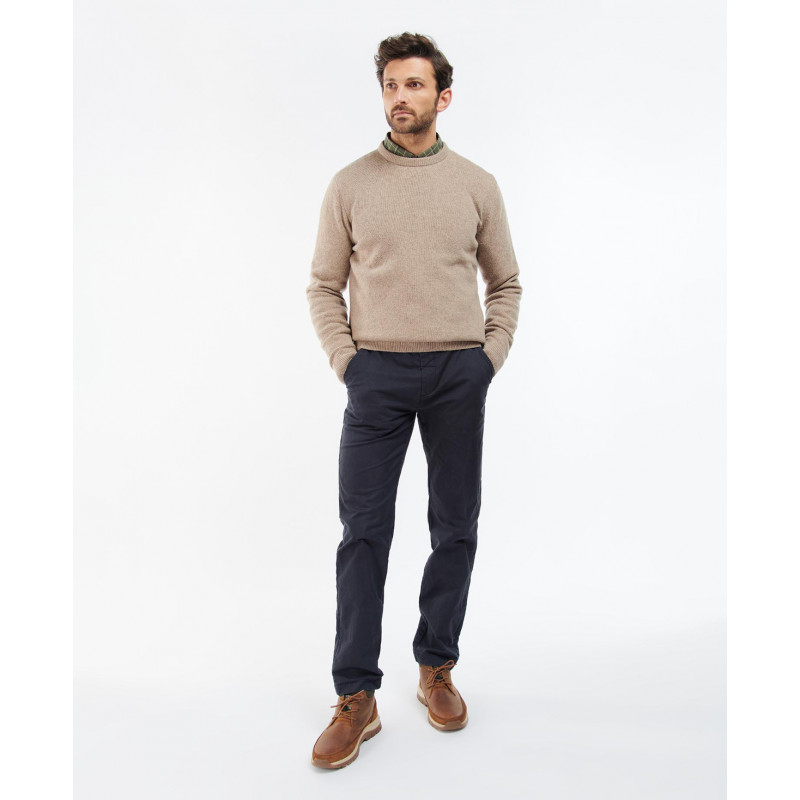 Pull Nelson Essential col rond Barbour
