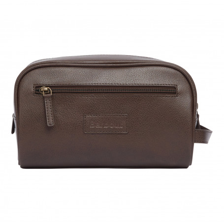 Trousse de toilette en cuir Barbour