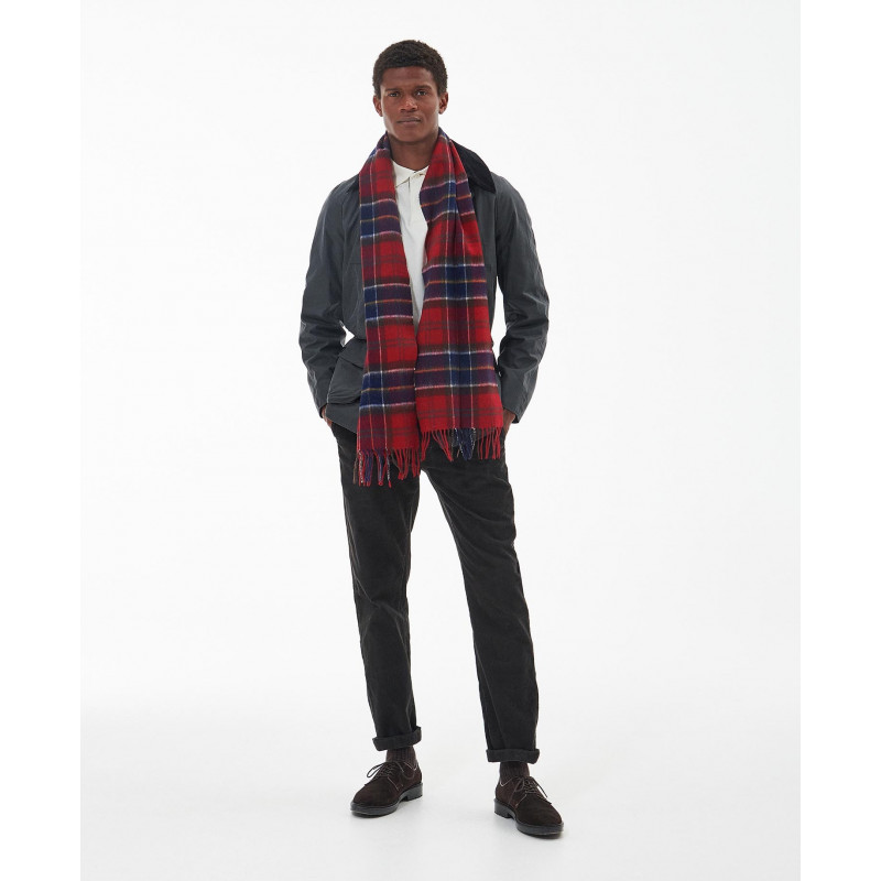 Écharpe en laine et cachemire tartan Barbour