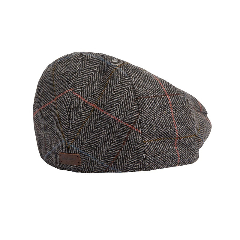 Casquette plate en tweed Wilkin Barbour