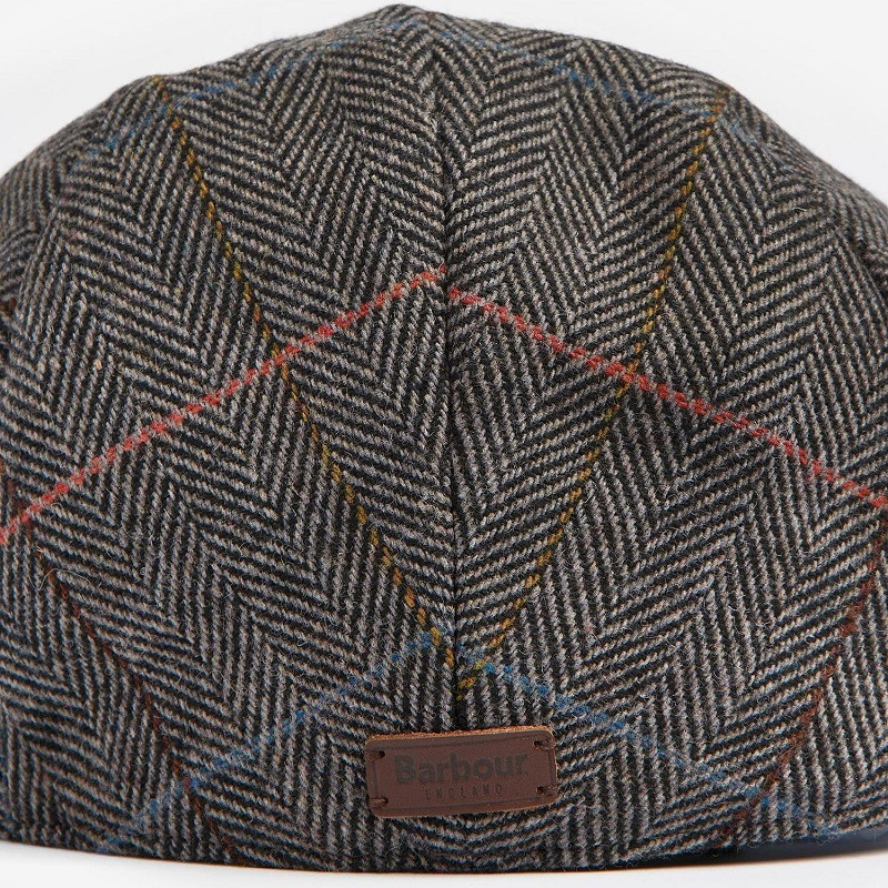Casquette plate en tweed Wilkin Barbour