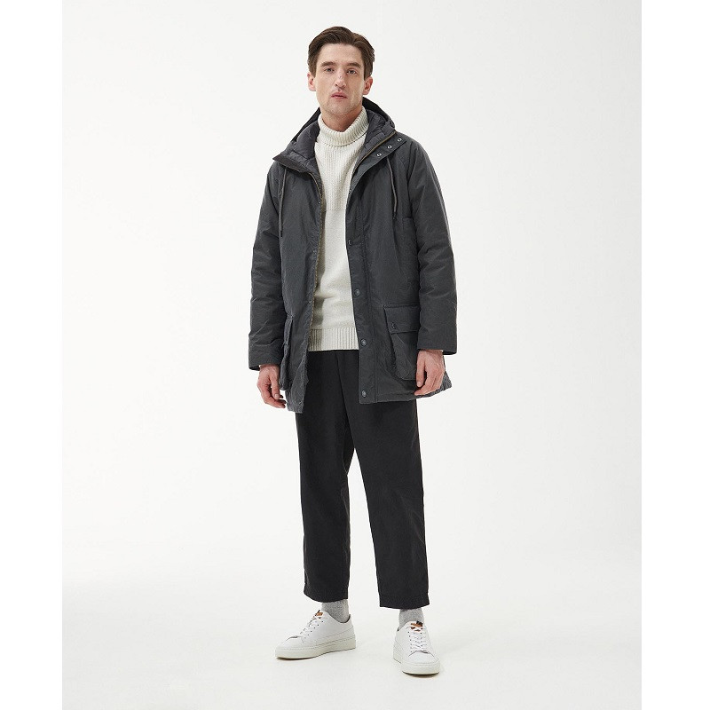 Parka huilée Beaufort à capuche Barbour