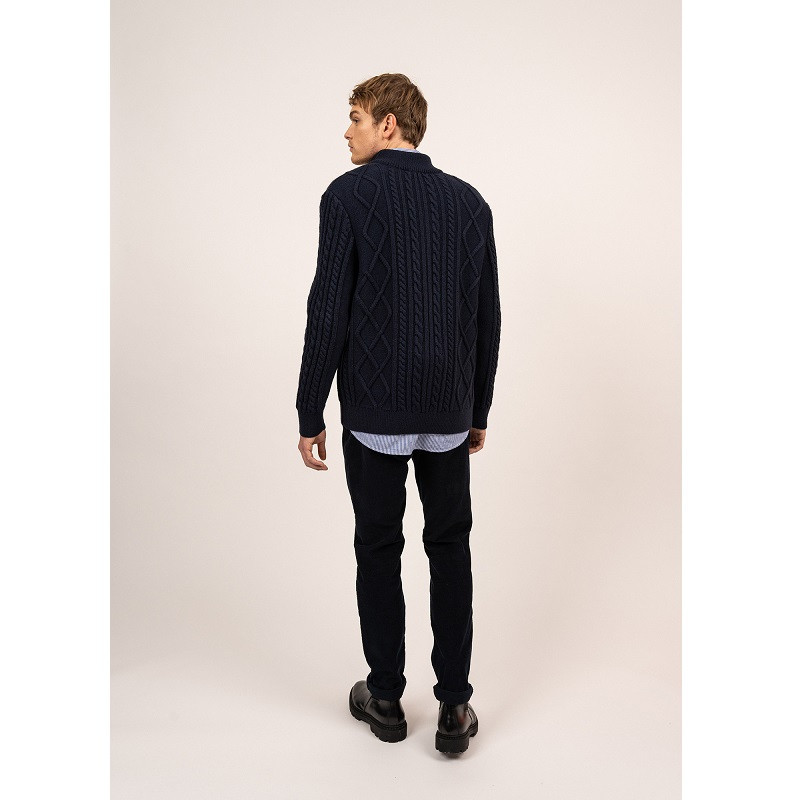 Pull Terre Neuve col zippé Saint James