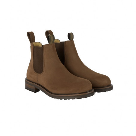 Bottines Chelsea Le Chameau Jameson En Daim Marron - Femme, Pointure 38/5, Neuves