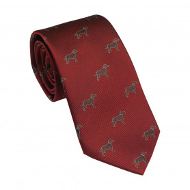 Cravate Laksen motifs chiens