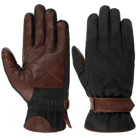 Gants en cuir et coton Stetson