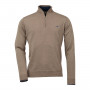Pull Col Zip Norfolk Merino Laksen