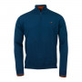Pull Col Zip Norfolk Merino Laksen