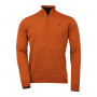 Pull Col Zip Norfolk Merino Laksen