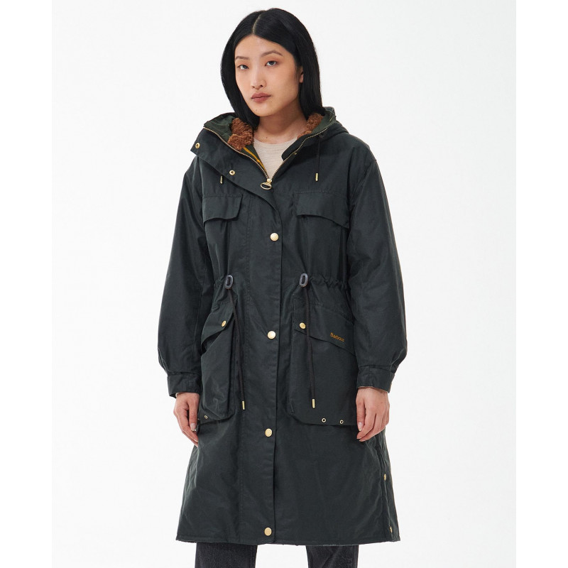 Parka huilée Beckside femme Barbour
