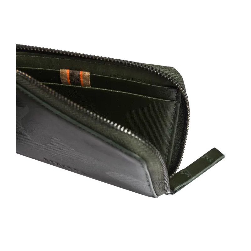 Leren portemonnee met rits en Beretta-ketting