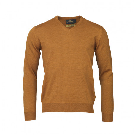 Trui Col V Sussex Merino Lakens