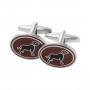 Boutons de manchette motif chien Laksen