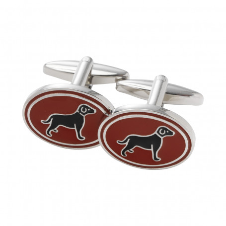 Boutons de manchette motif chien Laksen