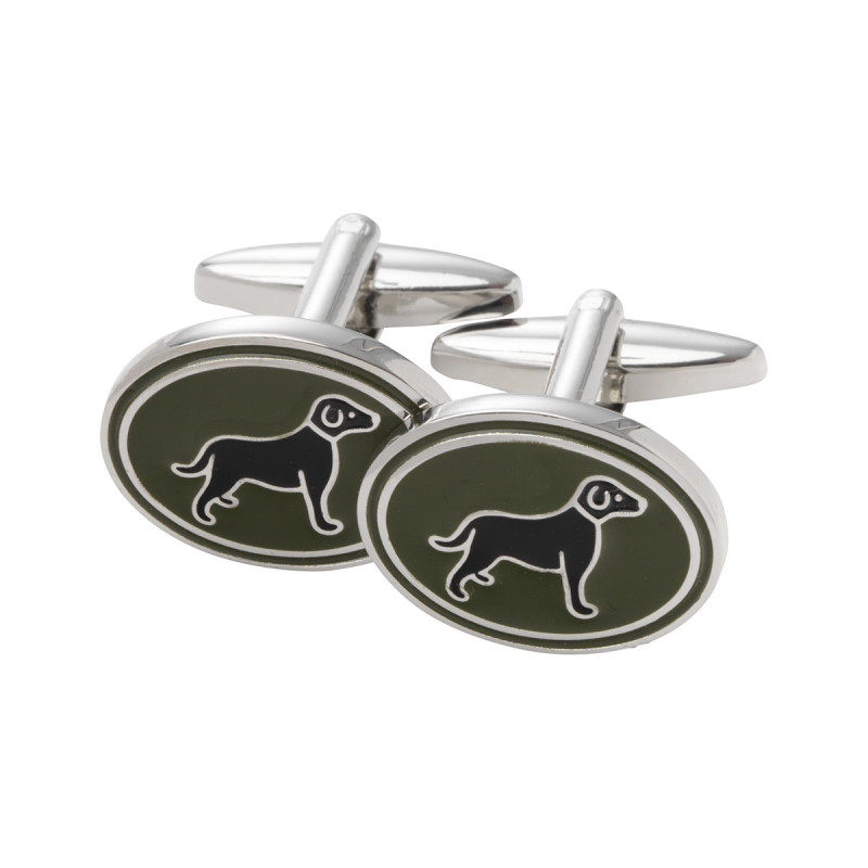 Boutons de manchette motif chien Laksen