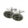 Boutons de manchette motif chien Laksen