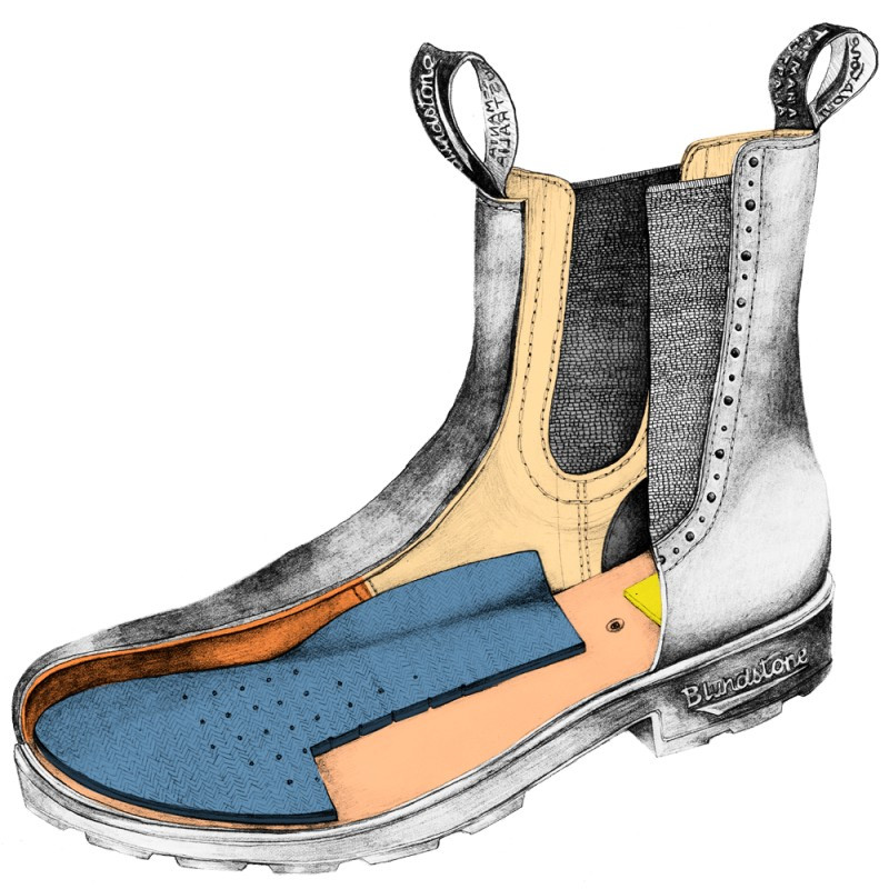 Boots Chelsea High Top femme Blundstone