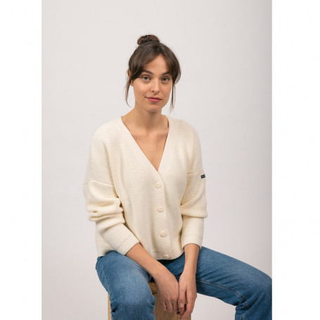 Saint James gebreid vest met kralen Murano voor dames