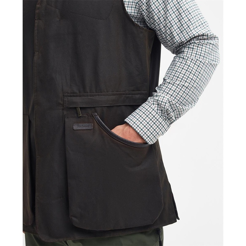 Gilet en coton huilé Alwinton Barbour