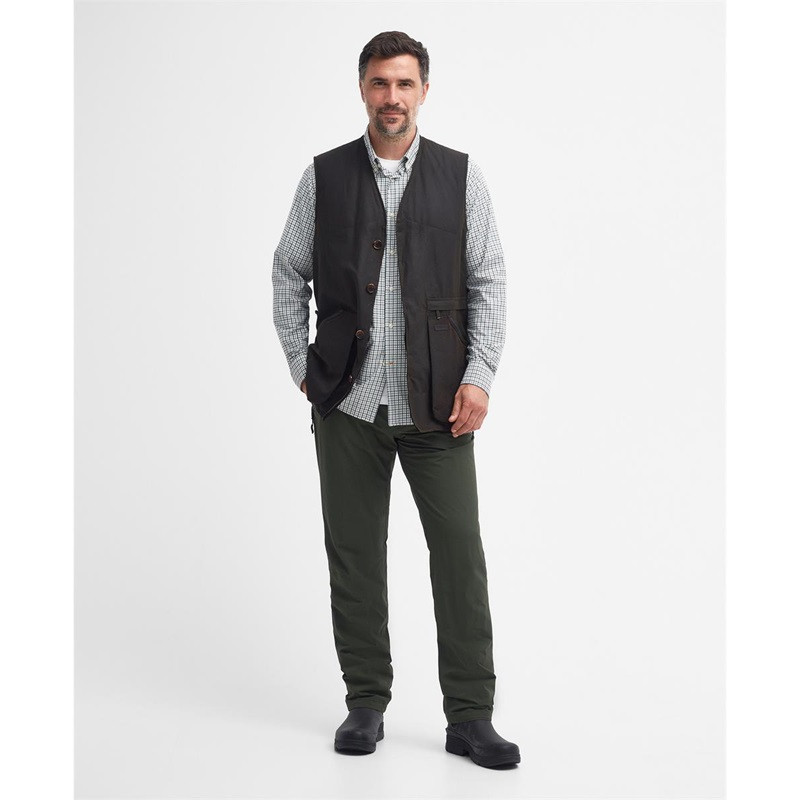 Gilet en coton huilé Alwinton Barbour