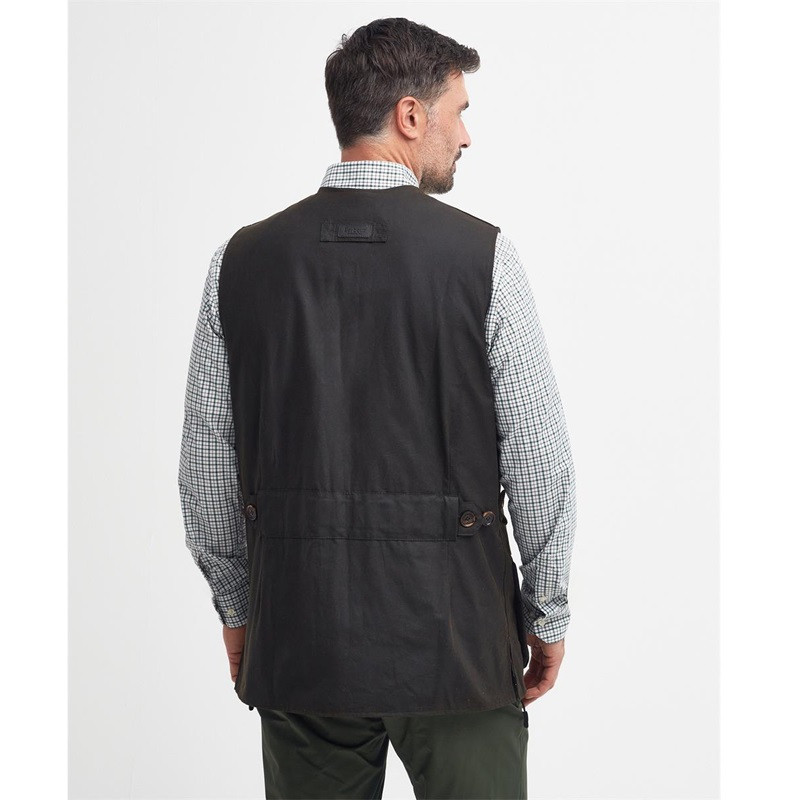 Alwinton Barbour geolied katoenen vest