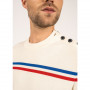 Pull à rayures placées Élysée x Saint James