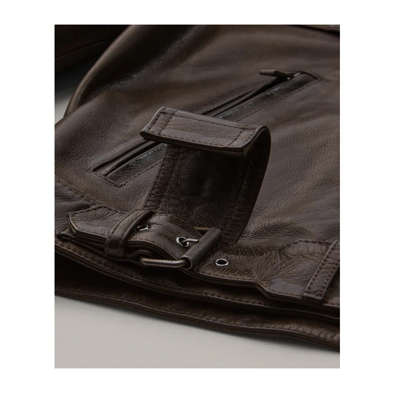 Veste en cuir Motard Brooklands Belstaff