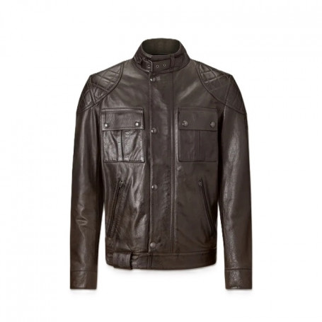 Veste en cuir Motard Brooklands Belstaff