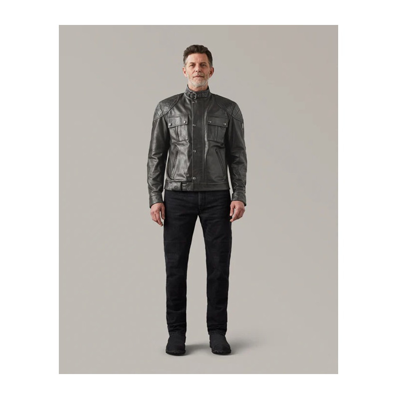 Veste en cuir Motard Brooklands Belstaff