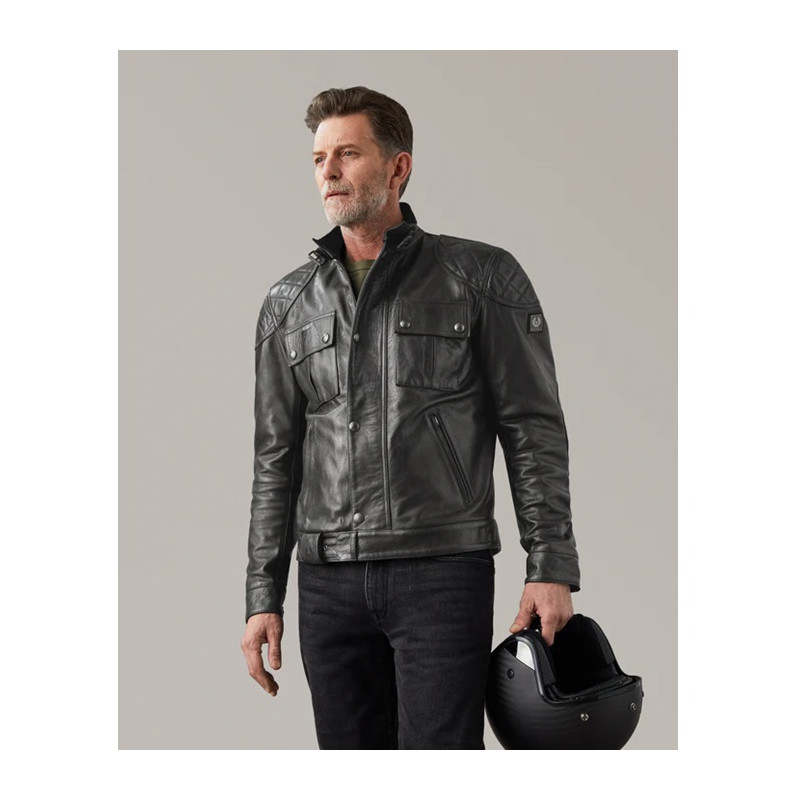 Veste en cuir Motard Brooklands Belstaff