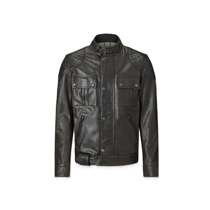 Veste en cuir Motard Brooklands Belstaff
