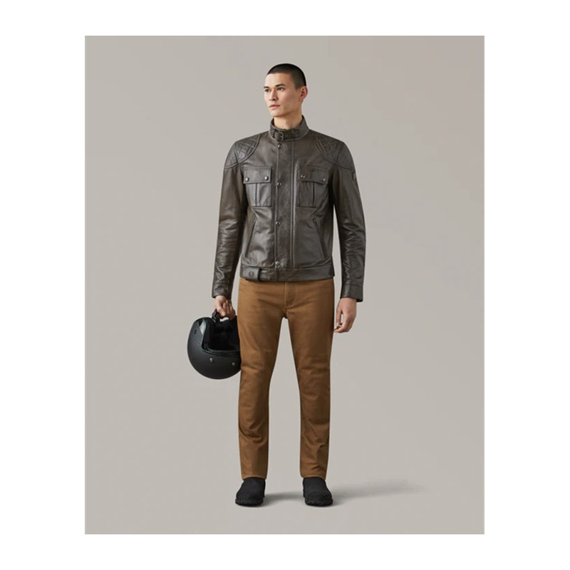 Veste en cuir Motard Brooklands Belstaff
