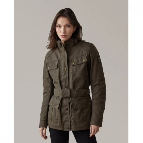 Blouson Bomber Belstaff Pour Femme - Taille XL Marron - Nylon Léger - Neuf Sans étiquettes