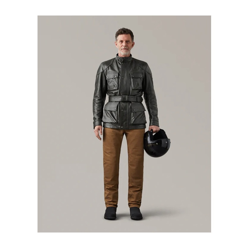 Veste en cuir Motard Trialmaster Belstaff