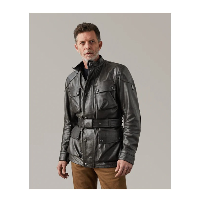Veste en cuir Motard Trialmaster Belstaff
