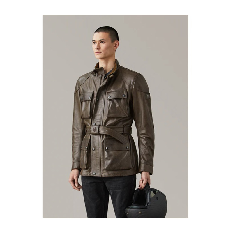 Veste en cuir Motard Trialmaster Belstaff