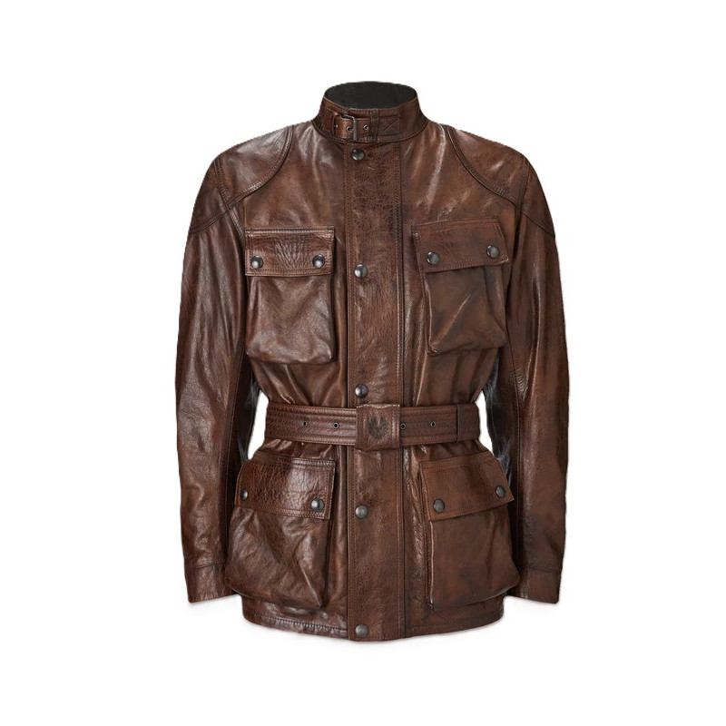 Veste en cuir Motard Trialmaster Belstaff