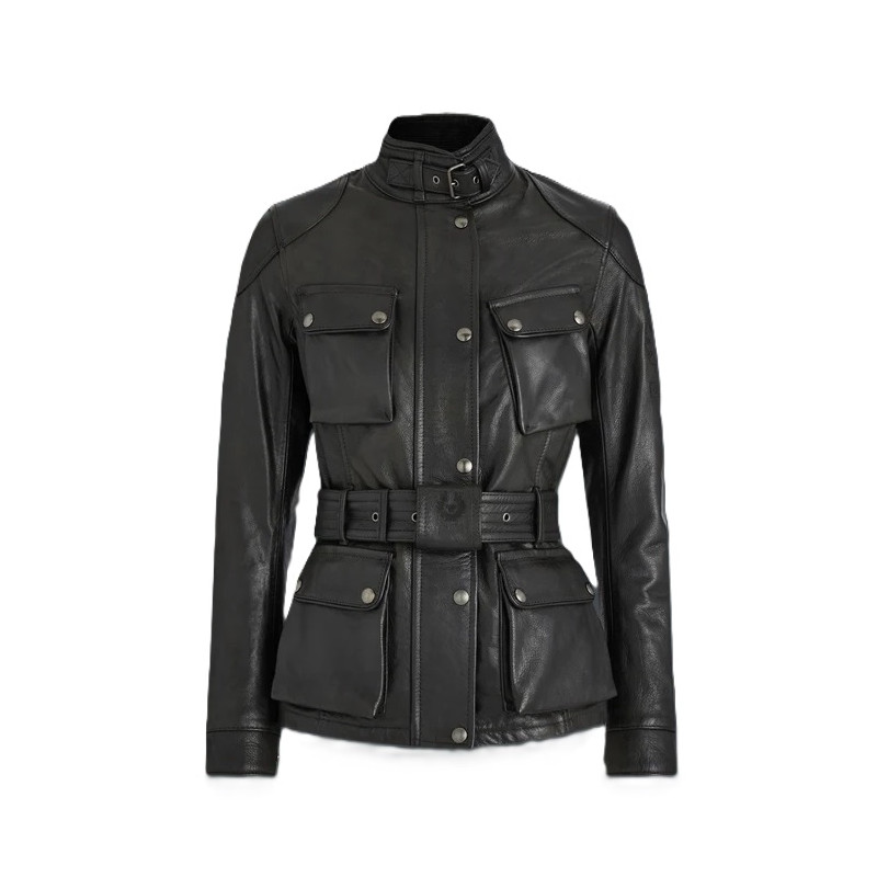 Veste en Cuir Trialmaster Femme Belstaff