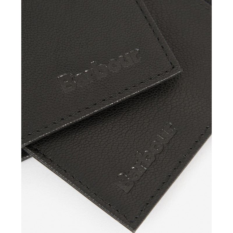 Coffret Portefeuille et Porte-cartes Cuir et Tartan Barbour