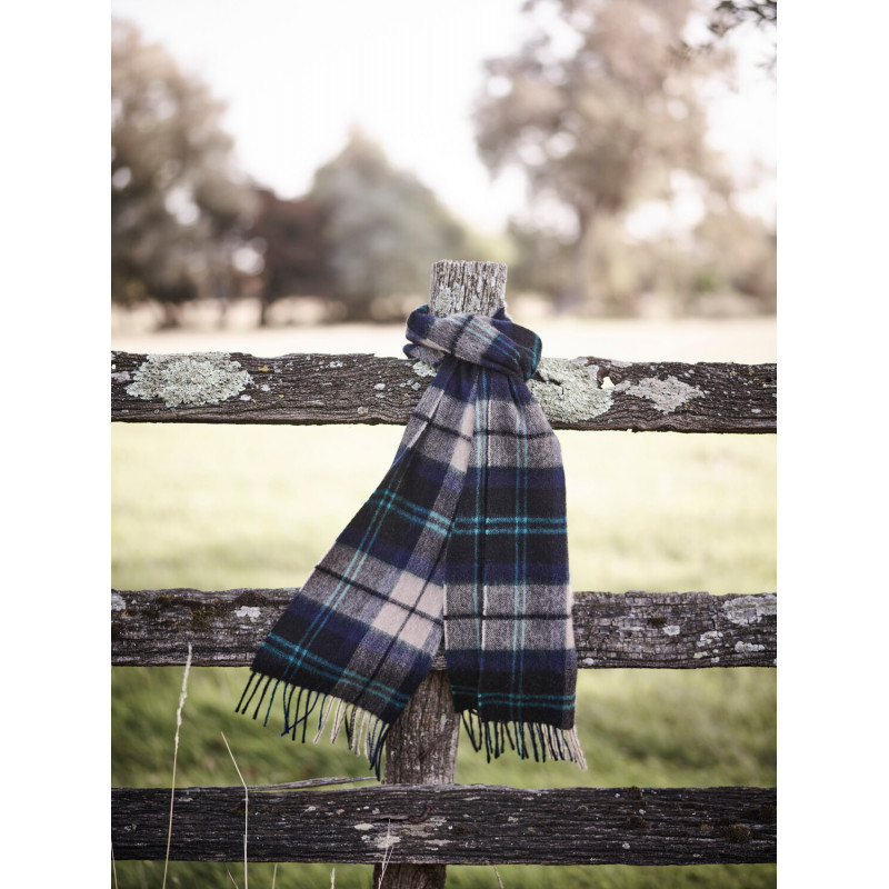 Écharpe en laine et cachemire tartan Barbour
