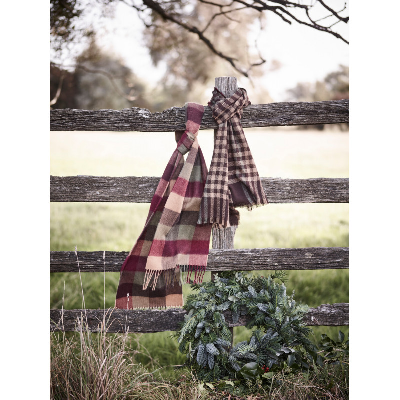 Echarpe Tattersall en laine Barbour
